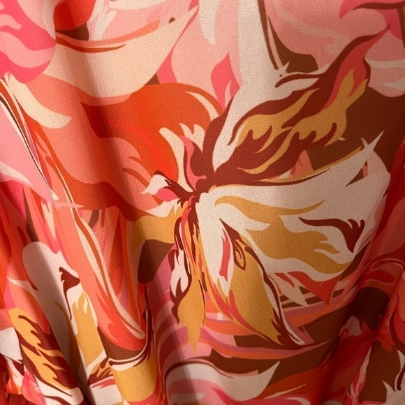 Flying Tomato Orange Ruffle Bottom Dress Sz M NWOT - Picture 8 of 8